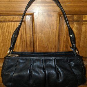 Black Leather Shoulder Bag